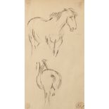 Keith Vaughan (1912-1977) Horse studies artist's studio stamp (lower right) pencil on paper 20.3cm x