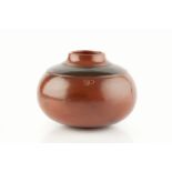 Siddiq El Nigoumi (1931-1996) Vase, 1983 burnished terracotta signed, dated and with potter's mark