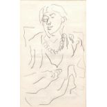 Duncan Grant (1885-1978) Lady Strachey, 1928 pencil on paper 19.5cm x 12cm. Provenance: Simon Watney