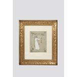 Art Nouveau School Picture Frame, in the manner of Henry van de Velde gilded and with scrolling