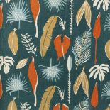 Sylvia Chalmers (fl.1951-1990) 'Jaborandi', designed in 1953 screen printed cotton textile 48.5cm