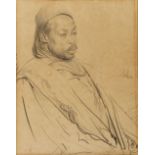 Augustus John (1878-1961) Portrait of an Arabic Gentleman signed in pencil pencil on paper 26.5cm