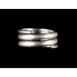 Jøergen Ransby (Danish, 20th Century) Ring spiral design signed 'Ransby' and stamped '925S' ring