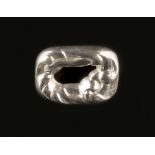 Georg Jensen Panel brooch stylised foliate form numbered 31 signature circa 1910-1925 stamped '