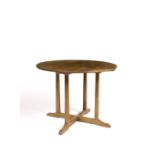 Peter Waals (1870-1937) Centre table, after designs by Ernest Gimson walnut, with ebony and holly