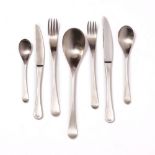 Robert Welch (1929-2000) for Old Hall Canteen of RW2 satin cutlery for six place settings stamped