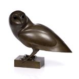 Geoffrey Dashwood (b.1947) Owl 3/12, signed and numbered bronze 26cm high.