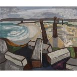 James MacIntyre (1926-2015) Coastal Landscape signed (lower right) oils on board 51cm x 61cm,