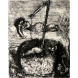 Marc Chagall (1887-1985) Plate 58, from Fables de la Fontaine signed and numbered '58' in pencil (in