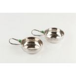 After Charles Robert Ashbee (1863-1942) Pair of Arts & Crafts porringers, 1908 silver and