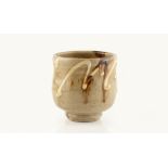 Takeshi Yasuda (b.1943) Tea bowl impressed potter's seal 9.5cm high, 9.5cm diameter.