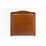 Arts & Crafts School Table top writing desk, in the manner of Charles Voysey, circa 1900-1910 oak