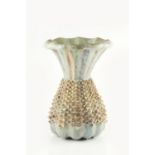 Kate Malone (b.1959) Pine Cone vase, circa 1994-5 crystalline glaze 35.5cm high. Provenance: