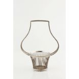 Manner of Eliel Saarinen (1873-1950) Basket electro plated stamped 'B.L.P.W.F.' and numbered '