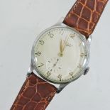 A 1960's Longines gentleman's steel cased wristwatch,