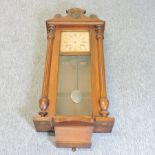 A 19th century oak cased Vienna regulator,