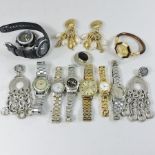 A collection of various wristwatches