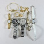 A collection of ladies and gentleman's wristwatches, to include Sekonda,