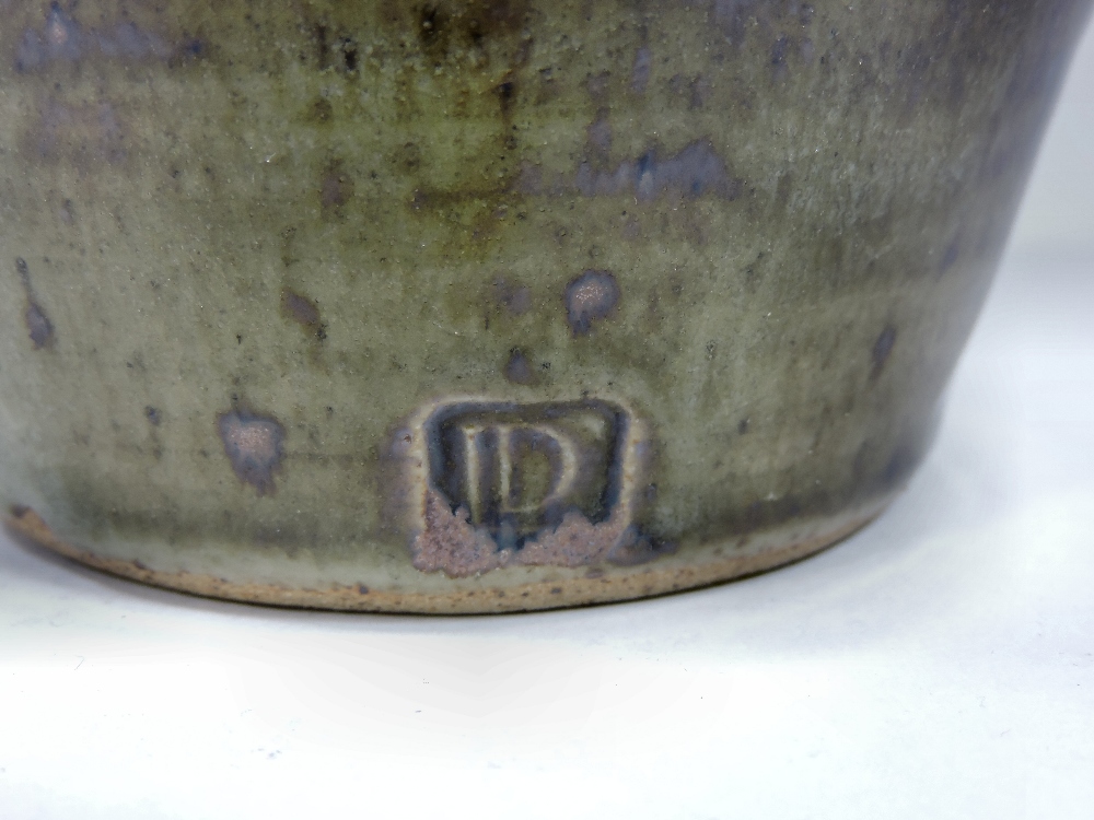 David Leach, 1911-2005, a brown glazed studio pottery vase, impressed mark to base, - Image 2 of 3