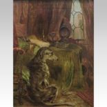 After Sir Edwin Landseer, 19th century, Irish Wolfhound by a window, oil on canvas,