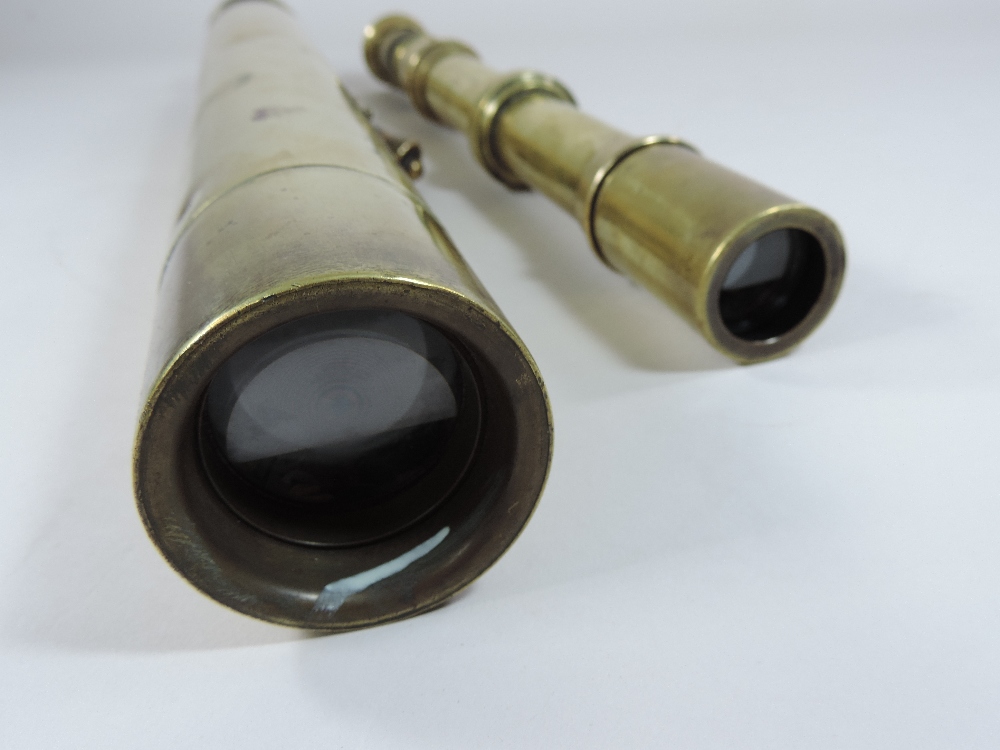 A World War I brass sighting telescope, inscribed W. Watson and sons Ltd. - Image 4 of 7