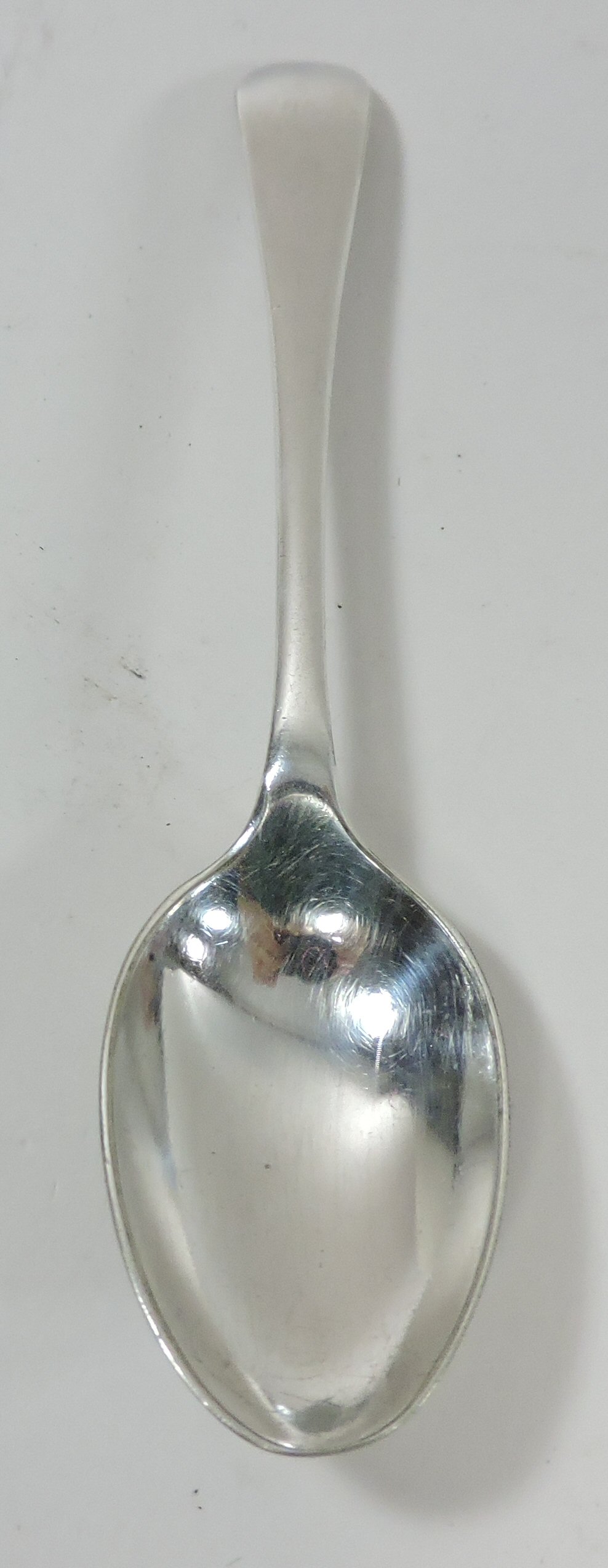 A George III silver Old English pattern table spoon, Edinburgh 1784, 22cm long, - Bild 6 aus 13