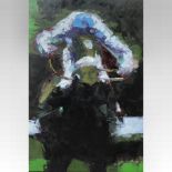 Chris Bruce (*ARR), 20th century, Kicking On, signed, oil on board,
