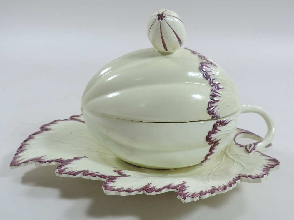 An 18th century creamware tureen and cover, - Image 6 of 12