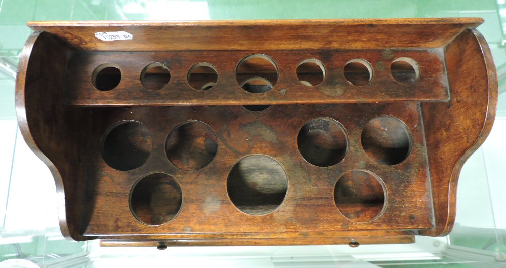 A 19th century mahogany apothecary stand, containing seven various glass jars, with a drawer below, - Bild 16 aus 16