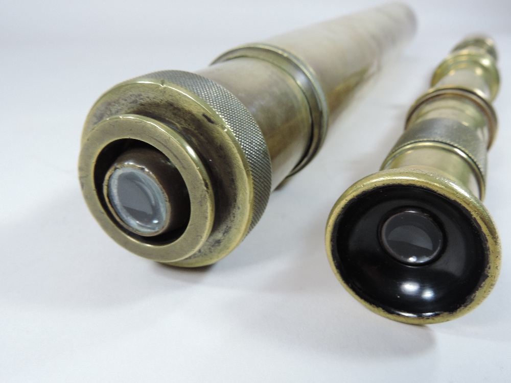 A World War I brass sighting telescope, inscribed W. Watson and sons Ltd. - Image 3 of 7