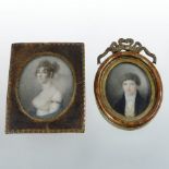 English school, 19th century, a head and shoulders portrait miniature of a young man, oil, oval, 5.