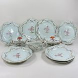 A Chinese porcelain famille rose part dinner service, Qianlong period,