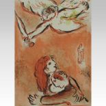 After Marc Chagall (*ARR), 1887-1985, Le Visage d'Israel, lithographic print,
