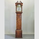 A George III mahogany cased longcase clock, the brass dial signed Robt. Donaldson, 8 Hinde Street W.