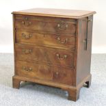 A George III mahogany commode chest,