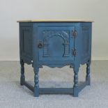 A blue painted cupboard,