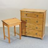 A modern pine chest, 84cm,