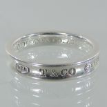 A Tiffany silver band