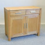 A modern oak sideboard,