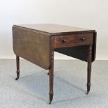 A Regency mahogany pembroke table,