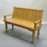 A Mark Wilkinson oak bench,