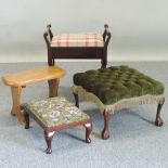 A dressing stool, 52cm,