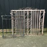 A pair of iron gates, 110 x 124cm,