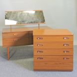 A 1970's dressing table, 122cm,