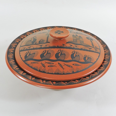 A Royal Worcester tureen and cover, by Scottie Wilson,