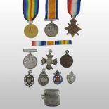 A set of three World War I medals, inscribed Sjt J.