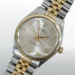 A Rolex gentleman's oyster perpetual bi-metal chronometer wristwatch,