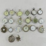 A collection of various 19th century and later pocket watches