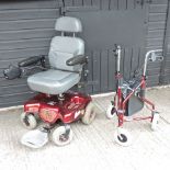 A Shoprider 'Snappy' power chair and charger,