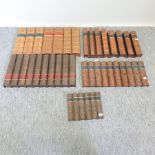 A set of five dummy book spines,